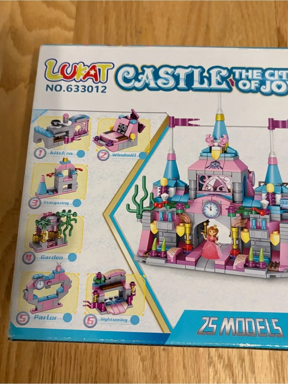 Castle The City of Joy Kids Building Set - Pink and Blue Blocks NEW